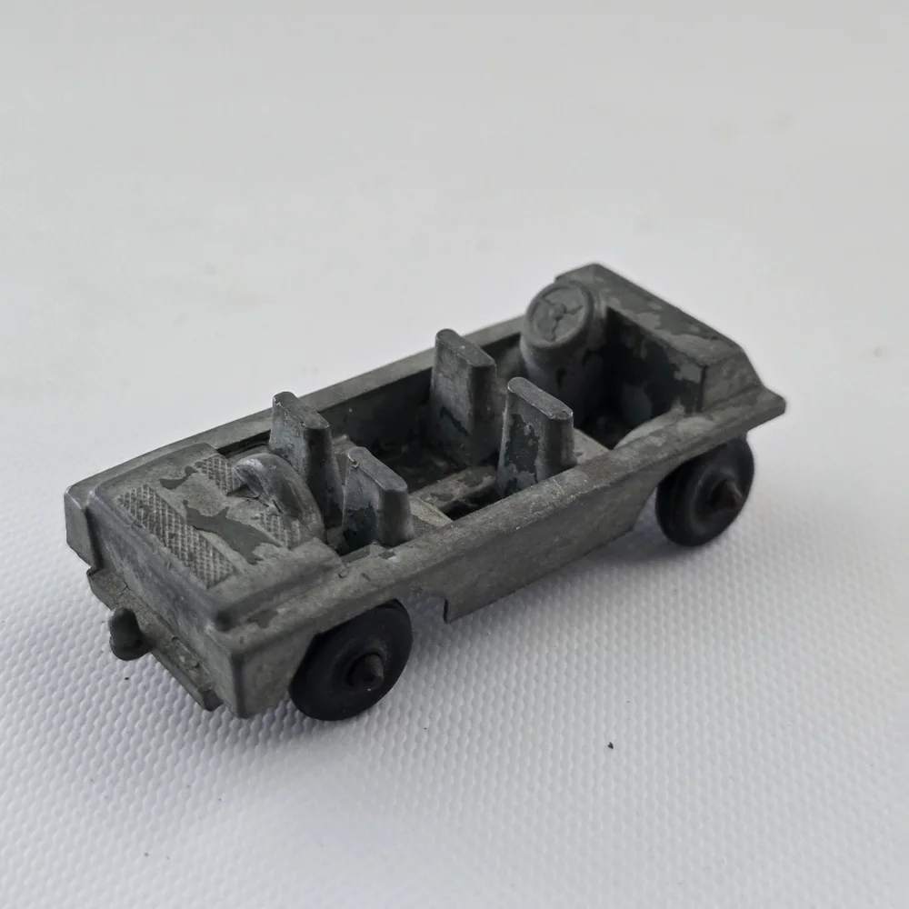 Vintage Midgetoy Army Jeep USA Die Cast Metal Military Vehicle Rockford IL 2.5